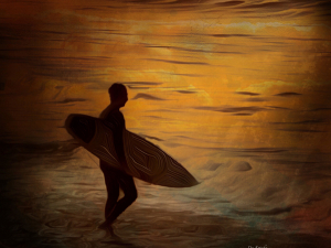 Surfin in the Golden Light